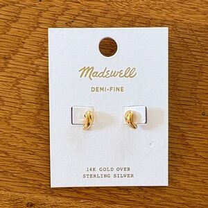 Madewell Demi-Fine Gold Over Silver Earrings
